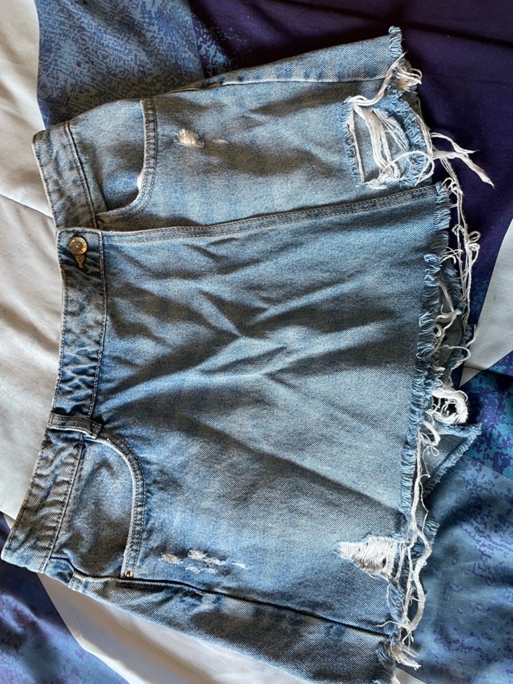 Zara Light Blue Denim Skort